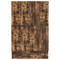 vidaXL Storage Bed Frame Smoked Oak 160x200 cm