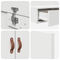 vidaXL Storage Bed Frame White 180x200 cm