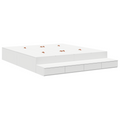 vidaXL Storage Bed Frame White 180x200 cm