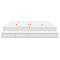 vidaXL Storage Bed Frame White 180x200 cm
