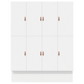 vidaXL Storage Bed Frame White 180x200 cm