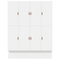 vidaXL Storage Bed Frame White 180x200 cm
