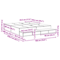 vidaXL Storage Bed Frame Sonoma Oak 180x200 cm