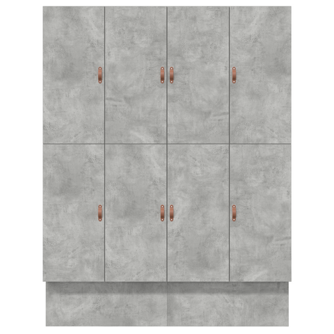 vidaXL Storage Bed Frame Concrete Grey 180x200 cm