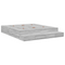 vidaXL Storage Bed Frame Grey Sonoma 180x200 cm