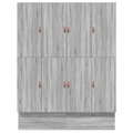 vidaXL Storage Bed Frame Grey Sonoma 180x200 cm