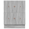 vidaXL Storage Bed Frame Grey Sonoma 180x200 cm