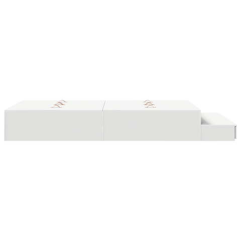 vidaXL Storage Bed Frame White 120x190 cm