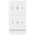 vidaXL Storage Bed Frame White 120x190 cm