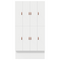 vidaXL Storage Bed Frame White 120x190 cm