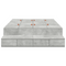 vidaXL Storage Bed Frame Concrete Grey 120x190 cm