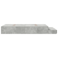 vidaXL Storage Bed Frame Concrete Grey 120x190 cm