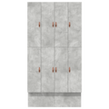 vidaXL Storage Bed Frame Concrete Grey 120x190 cm