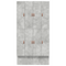vidaXL Storage Bed Frame Concrete Grey 120x190 cm