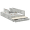 vidaXL Storage Bed Frame Concrete Grey 120x190 cm