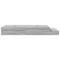 vidaXL Storage Bed Frame Grey Sonoma 120x190 cm
