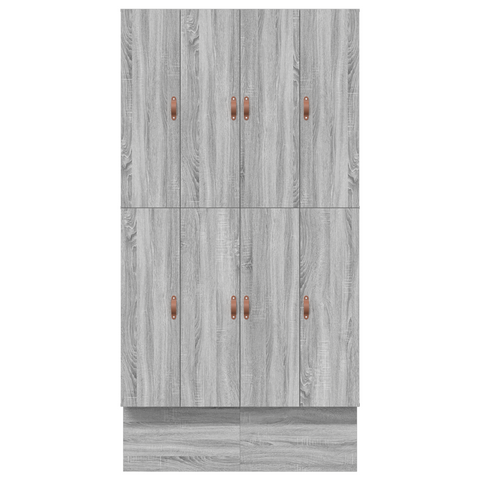 vidaXL Storage Bed Frame Grey Sonoma 120x190 cm
