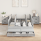 vidaXL Storage Bed Frame Grey Sonoma 120x190 cm