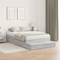 vidaXL Storage Bed Frame Grey Sonoma 120x190 cm