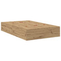 vidaXL Storage Bed Frame Artisan Oak 120x190 cm