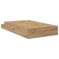 vidaXL Storage Bed Frame Artisan Oak 120x190 cm