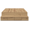 vidaXL Storage Bed Frame Artisan Oak 120x190 cm