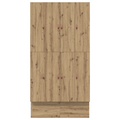 vidaXL Storage Bed Frame Artisan Oak 120x190 cm