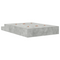 vidaXL Storage Bed Frame Concrete Grey 140x190 cm