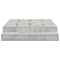 vidaXL Storage Bed Frame Concrete Grey 140x190 cm