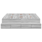 vidaXL Storage Bed Frame Grey Sonoma 140x190 cm