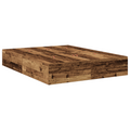 vidaXL Storage Bed Frame Old Wood 140x190 cm