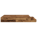 vidaXL Storage Bed Frame Old Wood 140x190 cm