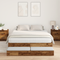 vidaXL Storage Bed Frame Old Wood 140x190 cm