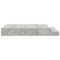 vidaXL Storage Bed Frame Concrete Grey 135x190 cm
