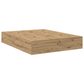 vidaXL Storage Bed Frame Artisan Oak 135x190 cm