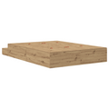 vidaXL Storage Bed Frame Artisan Oak 135x190 cm