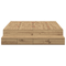 vidaXL Storage Bed Frame Artisan Oak 135x190 cm