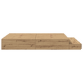 vidaXL Storage Bed Frame Artisan Oak 135x190 cm