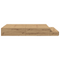 vidaXL Storage Bed Frame Artisan Oak 135x190 cm