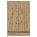 vidaXL Storage Bed Frame Artisan Oak 135x190 cm