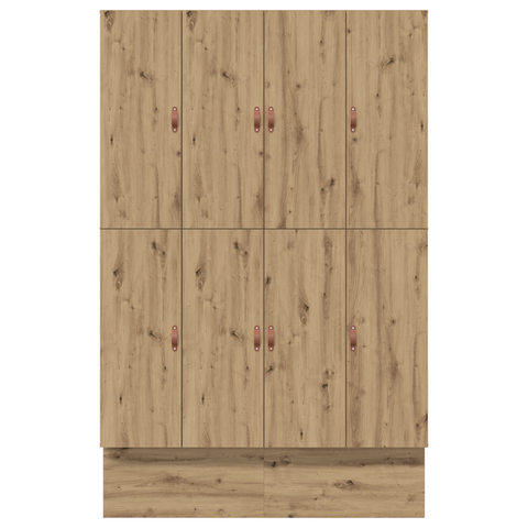 vidaXL Storage Bed Frame Artisan Oak 135x190 cm