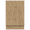 vidaXL Storage Bed Frame Artisan Oak 135x190 cm