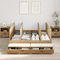 vidaXL Storage Bed Frame Artisan Oak 135x190 cm