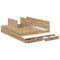 vidaXL Storage Bed Frame Artisan Oak 135x190 cm
