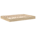 vidaXL Bookcase Bed Sonoma Oak 140x200 cm Engineered Wood