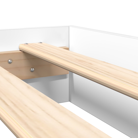 vidaXL Bookcase Bed White 160x200 cm Engineered Wood