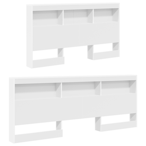 vidaXL Bookcase Bed White 160x200 cm Engineered Wood