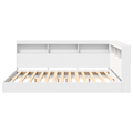 vidaXL Bookcase Bed White 160x200 cm Engineered Wood