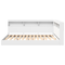 vidaXL Bookcase Bed White 160x200 cm Engineered Wood