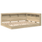 vidaXL Bookcase Bed Sonoma Oak 160x200 cm Engineered Wood